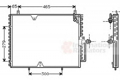 VAN WEZEL 30005170 -  Конденсатор, кондиционер